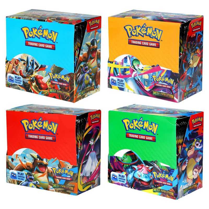 360Pcs Card MEGA EVOLUTION Lucario Prismatic Evolutions Game Cartoon English Booster Battle Transaction Card Gift L25092922O1
