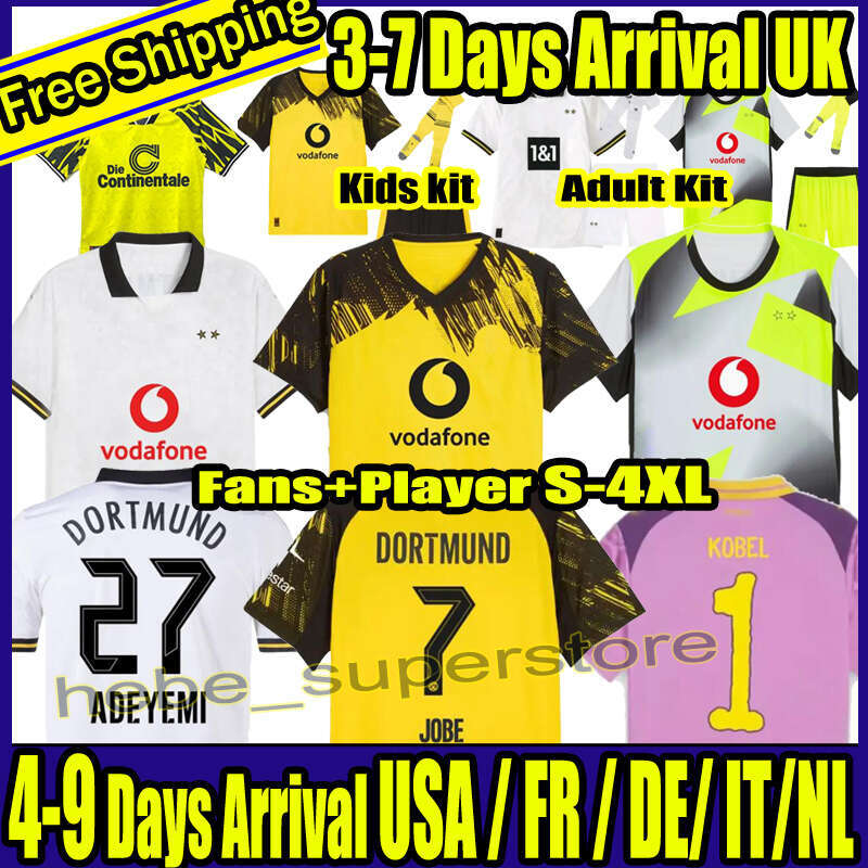 S-4XL 25 26 dortmund trikot soccer jerseys JOBE 7 BVBs Special 2025 2026 4th GUIRASSY SABITZER football shirt ADEYEMI BRANDT All Black men kids Kits Borussias trikots