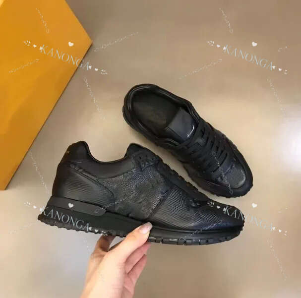 Brand Run Away Men Sneakers Shoes Vintage Abloh Calfskin Leather Trainers Party Wedding Basket Rubber Sole Platform Skateboard Walking Eu38-46