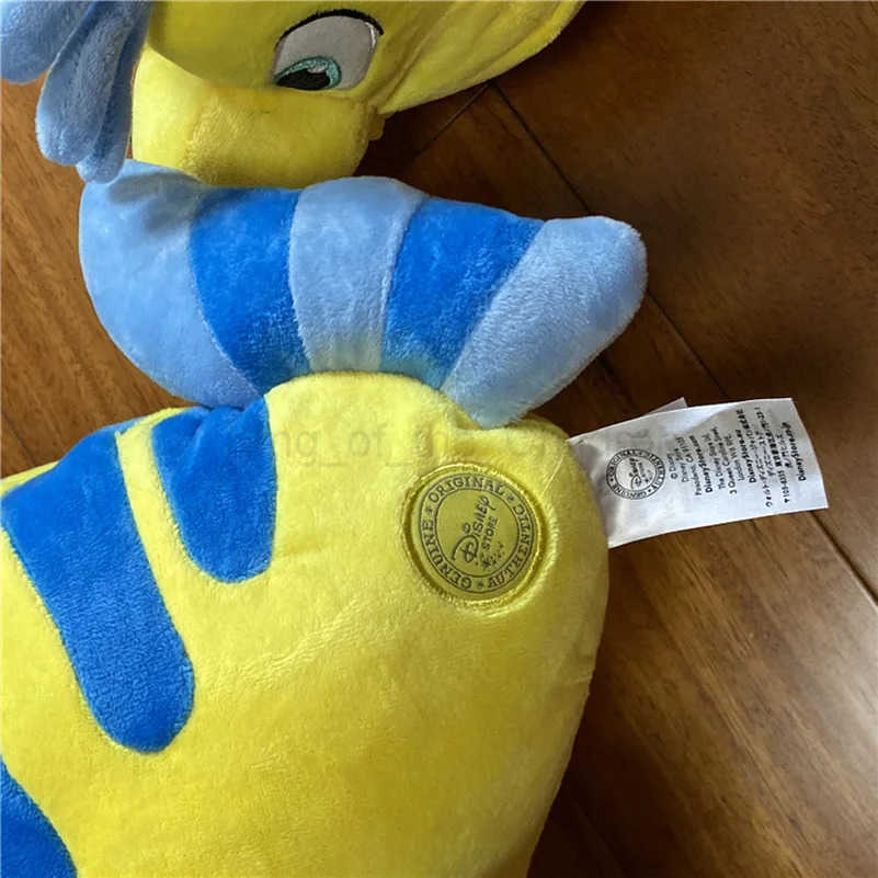 Disney Flounder Soft-Stuffed Little Mermaid 30CM Plush Toy - Perfect for Boys' Birthdays H251119