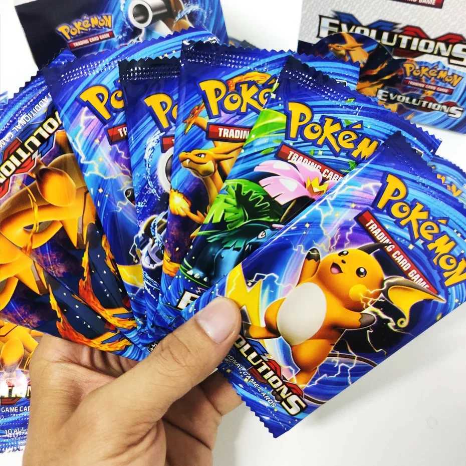 Newest 324Pcs Cards Sun Moon XY Evolutions Booster Box Collectible Tradiner Card Game toy for children L250929Q5GP