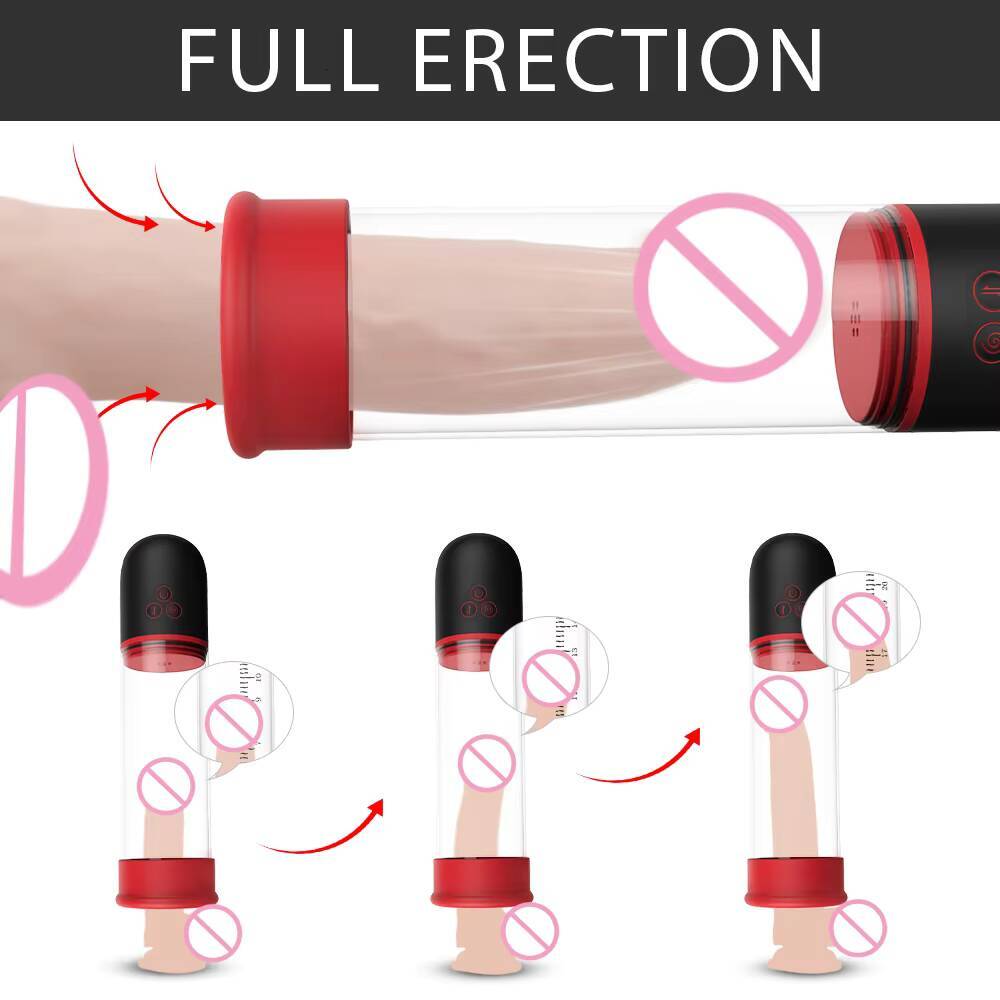 SHANDE Wholesale Vacuum Strong Power Electric Penis Pump Enlargement Penis Extender Exercise Longer Bigger for Men Masturbating