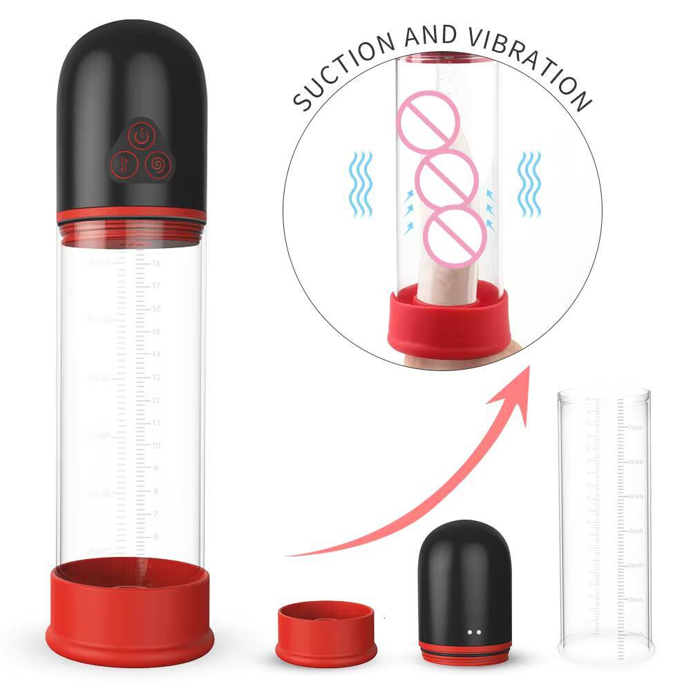 SHANDE Wholesale Vacuum Strong Power Electric Penis Pump Enlargement Penis Extender Exercise Longer Bigger for Men Masturbating