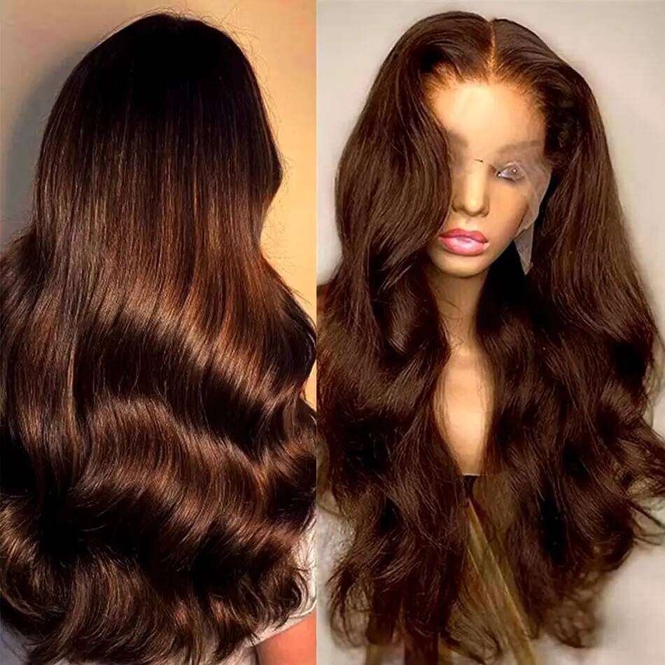 250 Density Human Hair Wigs Chocolate Brown Front Body Wave 13X6 Hd Lace Frontal Wig For Black Women Clearance Xiusiyuan2509