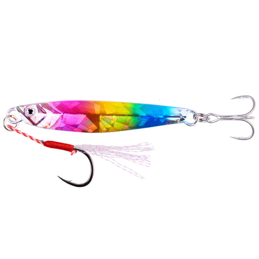 10PCS Casting Metal Jigs Fishing Lures Set 7G-40G Shore Cast Jigging Spoon Jig Sea Fishing Lures Jigging Artificial Bait Tackle 240315