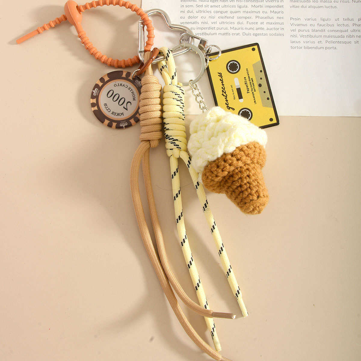 Bag Pendant Creative Cute Ice Cream Chip Pendant Accessory H250928