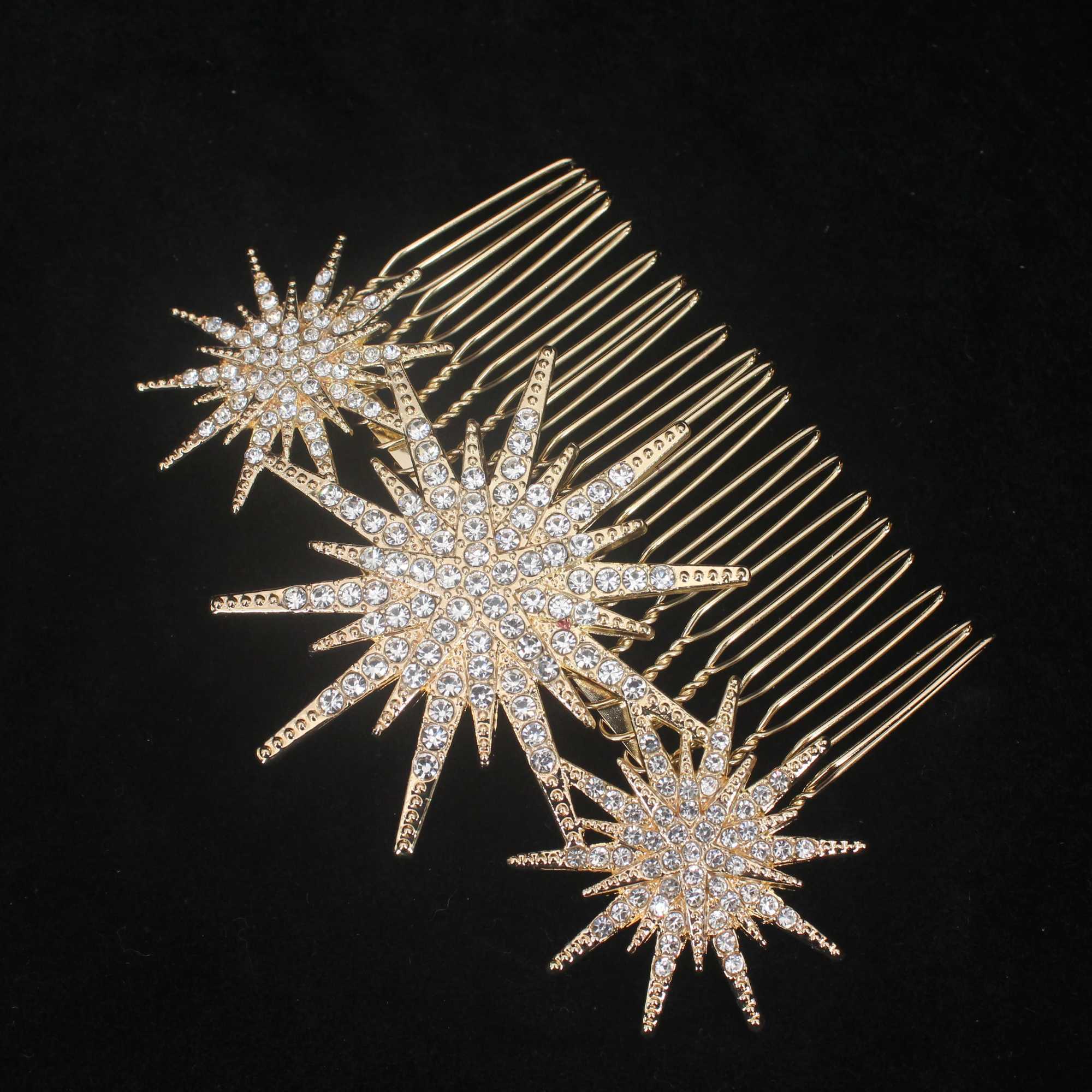 Bridal Wedding Hair cessories Crystal Star Hair Combs Clips Jewelry for Women Rhinestone Bride Headpiece Party Bridesmaid Gift L250928BSUQ