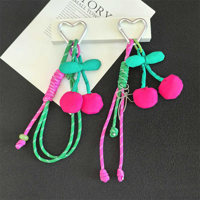Creative Niche Fruit Fabric Bag Pendant Keychain H250928