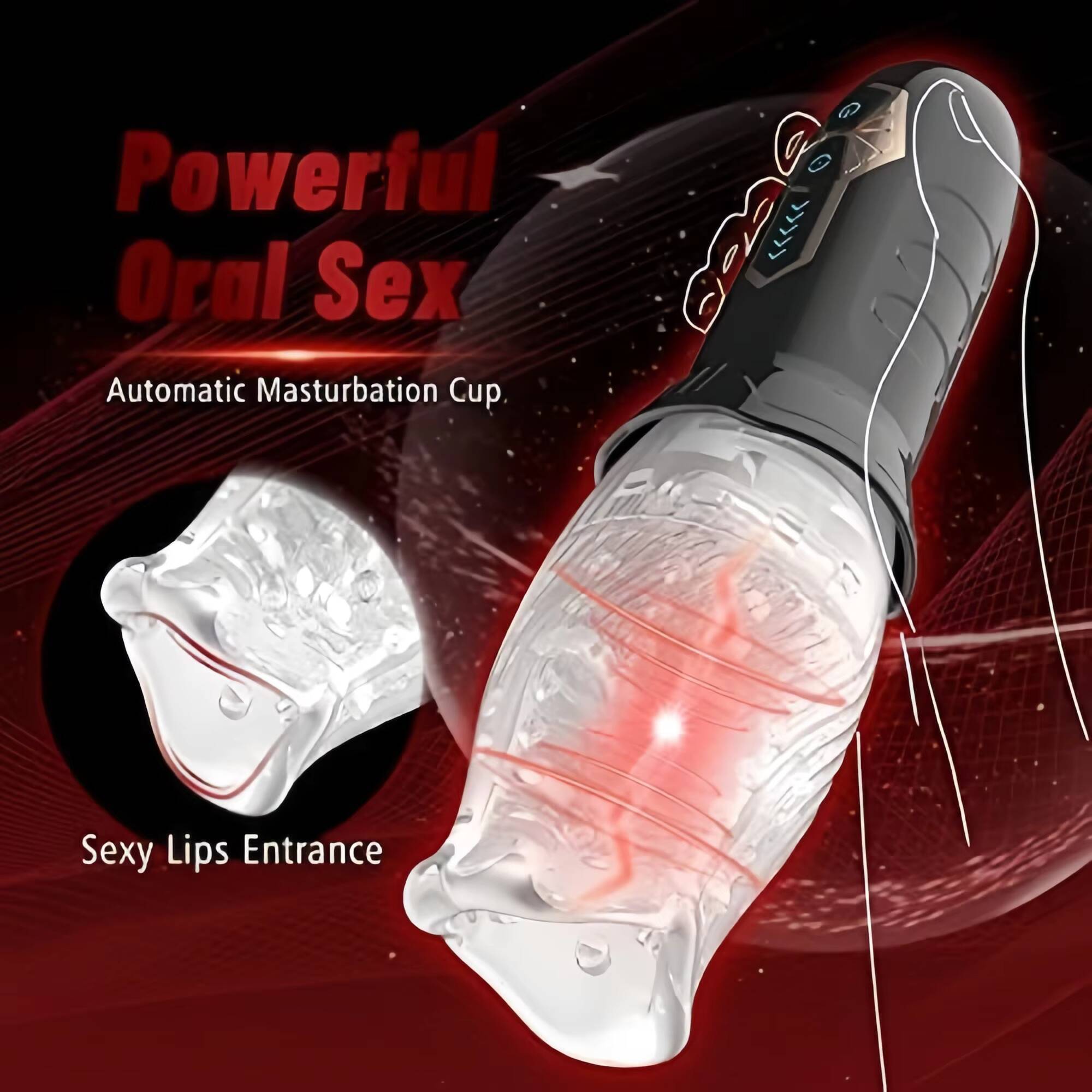 Mens Pocket Electric Toy Automatic Vibrating Rotary Masturbator with 5 Rotations and 10 Vibrations Sex Toy