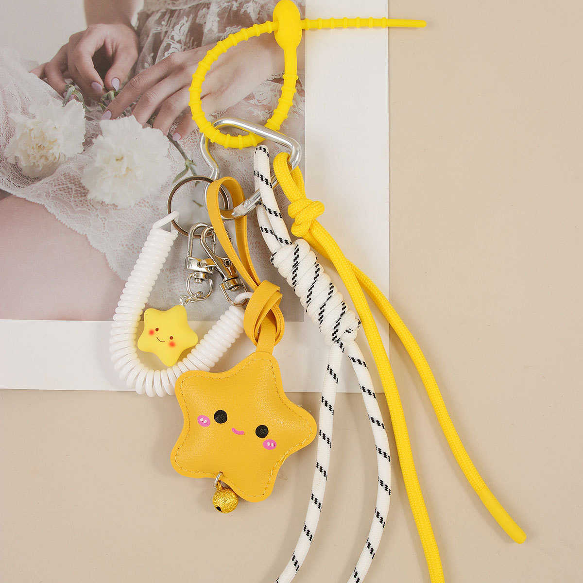 Cute Little Keychain Pendant Leather Bag Pendant Decoration H250928