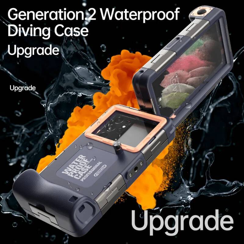 Professional Diving Phone Case iPhone 15 14 13 12 Pro Max Underwater Taking Waterproof Cases Cover For SamsungS22 S23 Huawei