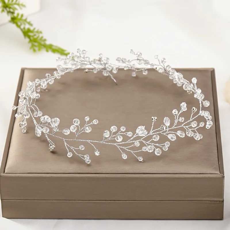 Women Rhinestone Crystal Headband Wedding Hair cessories Luxurious Rhinestone Pearl Bride Headband Hairbands Hair Jewelry Vine L2509285P73