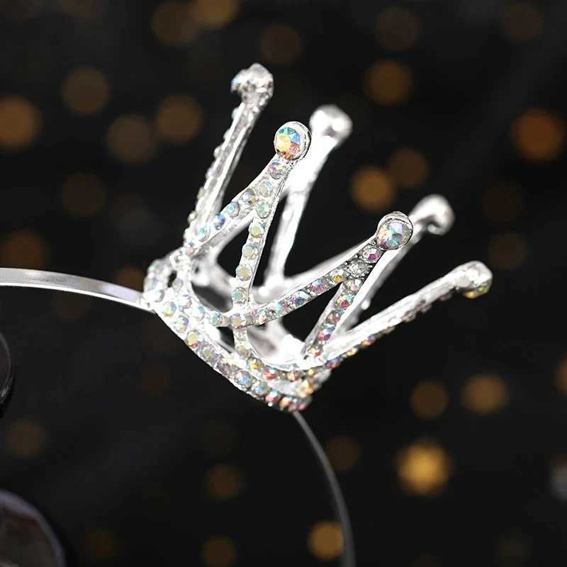 Princess Tiara Flower Girl Rhinestone Tiara Girl Hair cessories Suitable For ChristmasWeddingPromPerformanceBirthday Party L250928Y9NN