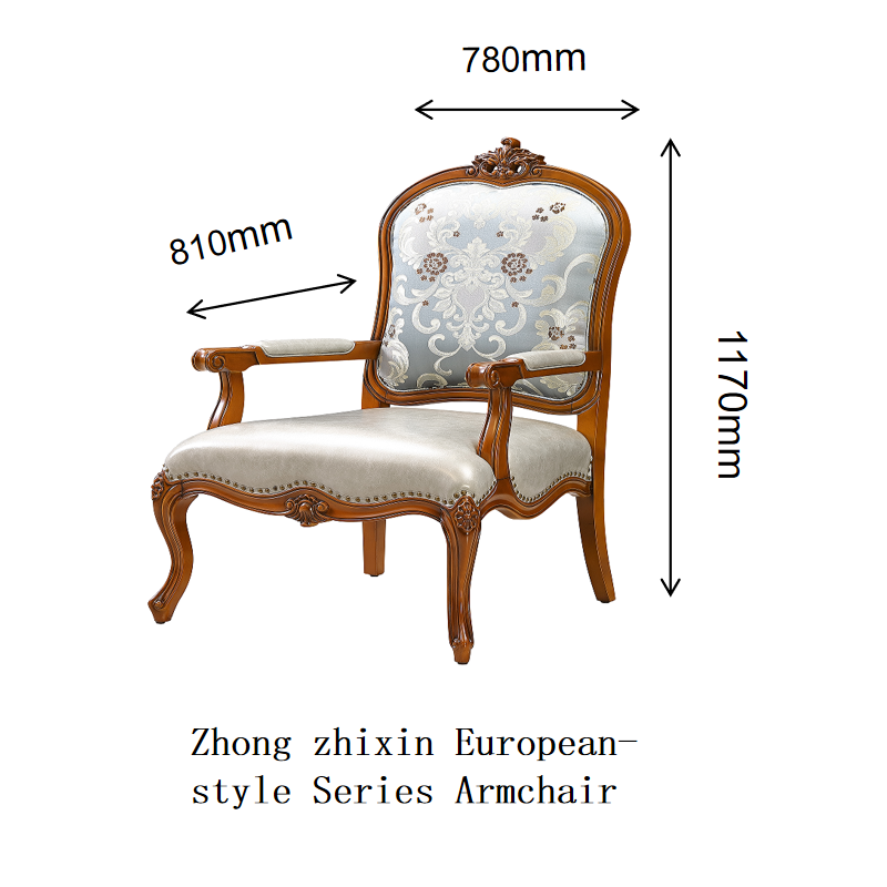 Zhong zhixin Luxury Series Solid wood and genuine leather large sofa crafted with care by Danish designers