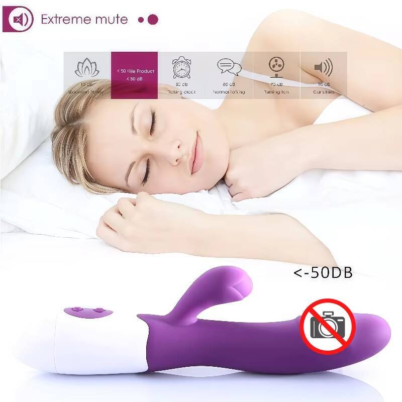 DoubleHeaded Silicone Rabbit Vibrator for Women Adult Sex Toy Magic Wand Dildo Massager for Female