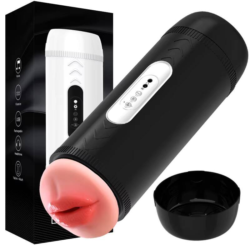 Netphi Adult Portable Automatic Male Masturbator Cup Lifelike Vagina Mouth Texture TPE Material for Male Self Pleasure