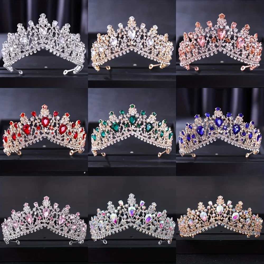 Baroque Crystal Tiaras And Crowns For Women Bride Rhinestone Prom Diadem Bridal Wedding Hair cessories Jewelry Crown Tiara L250928VZR7