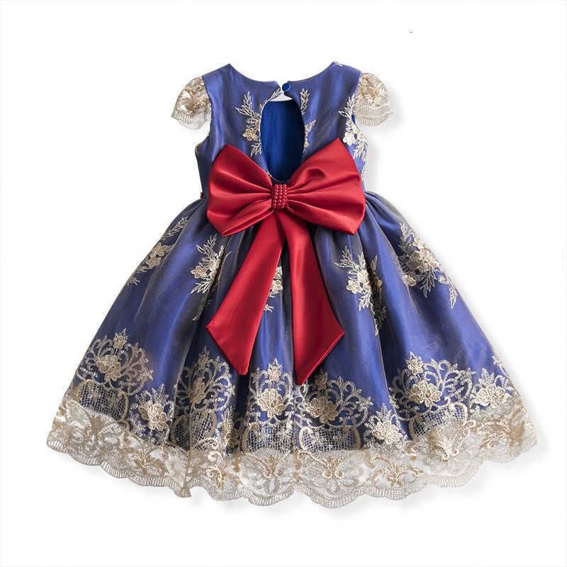 Children's dress summer 2025 girl's princess dress export new style large-sized child's embroidered lace dress