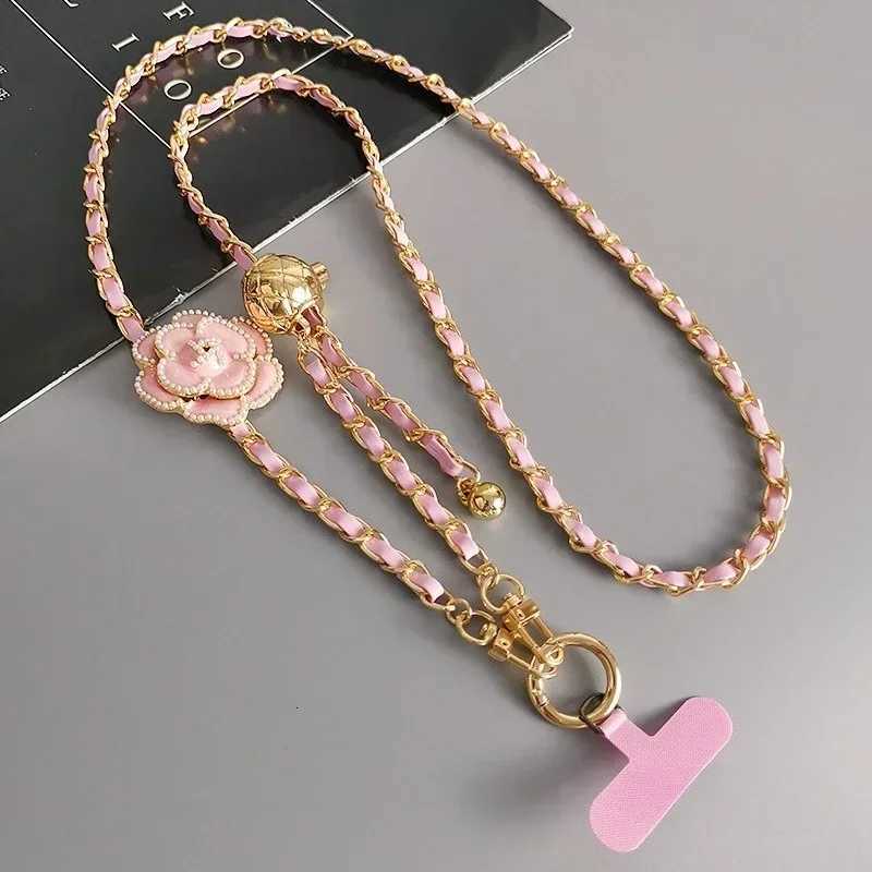 Fashion Phone Lanyard Mobile Phone Lanyard Crossbody Round Ball Telescopic Buckle lia Pickup Chain Neck Bag Metal Chain Mobile Y250929ml
