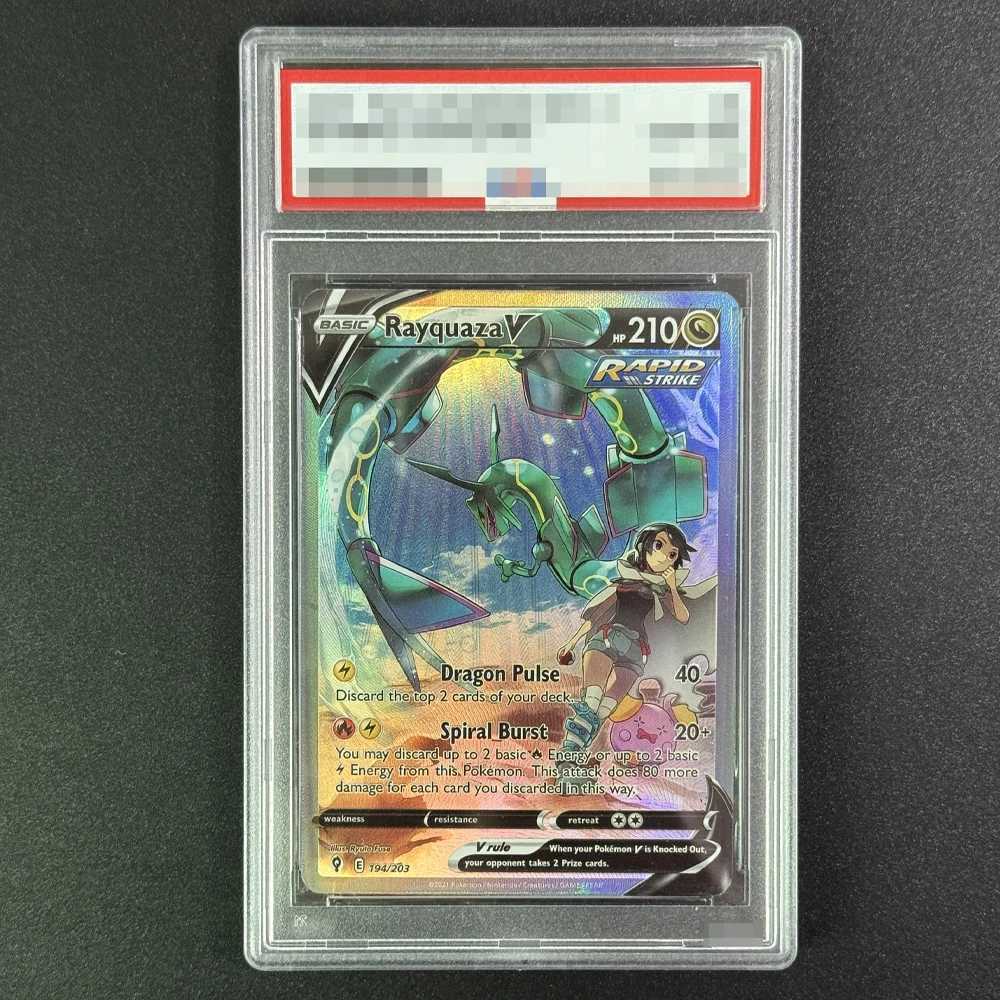 Diy PM Garchomp Moltres Rayquaza Magikarp Collection Cards Self made Graded Cards L2509298OAN