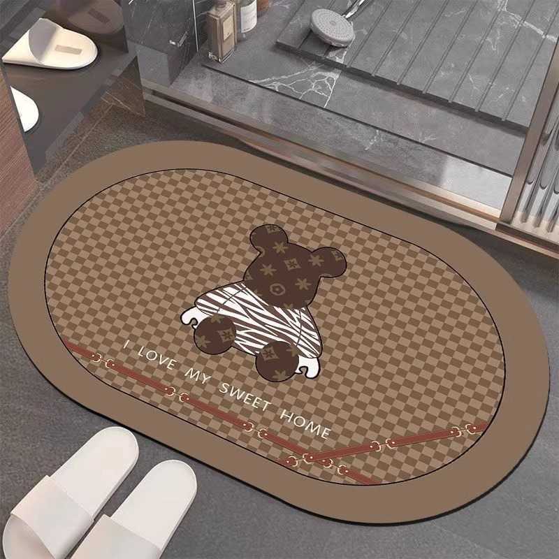 Thickened Soft Diatomaceous Earth WaterAbsorbing QuickDry Bathroom Mat NonSlip Door Mat Toilet Bath MoistureProof C250929