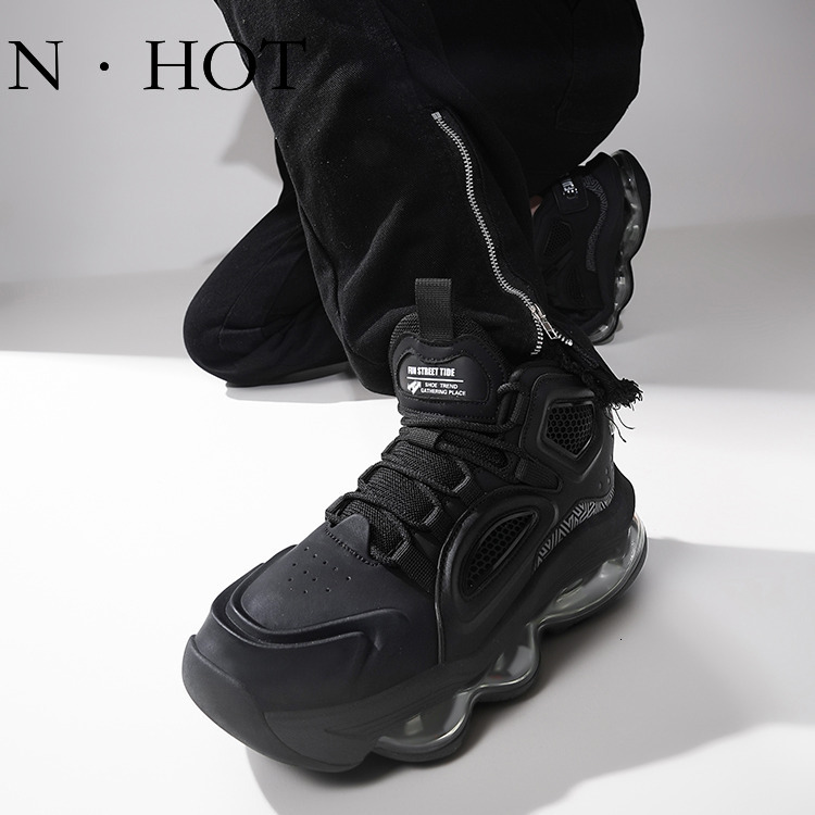 NHOT Designer Luxury Men's Sports Shoes Anti Slip Wear-resistant Shock-absorbing High Top Basketball Shoes Fashion Casual Breathable Air Cushione