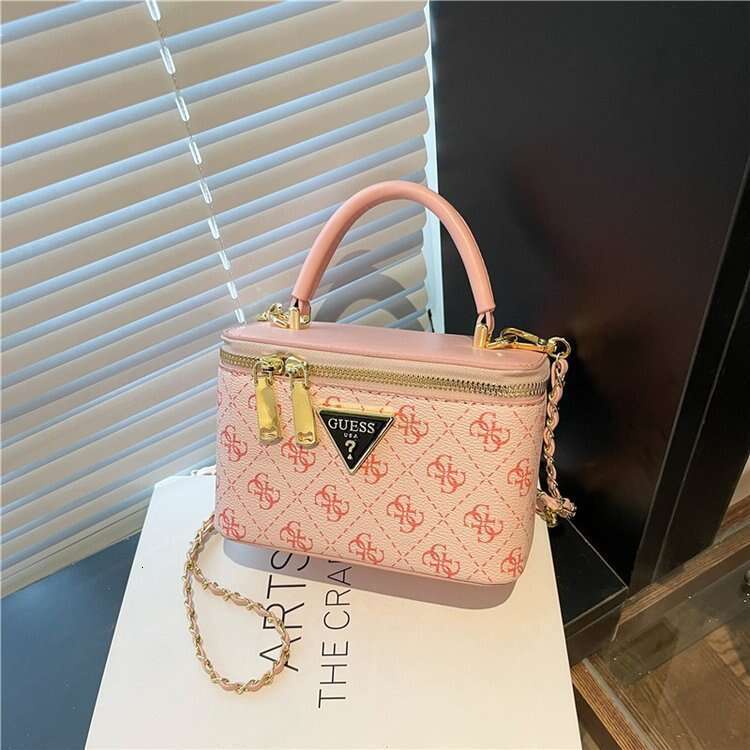2025 Fashion Designer Bags Womens Squared Bag Chain Makeup Box Bag Shoulder Crossbody Handbag Fashion Korean Style Trendy Women's Bag