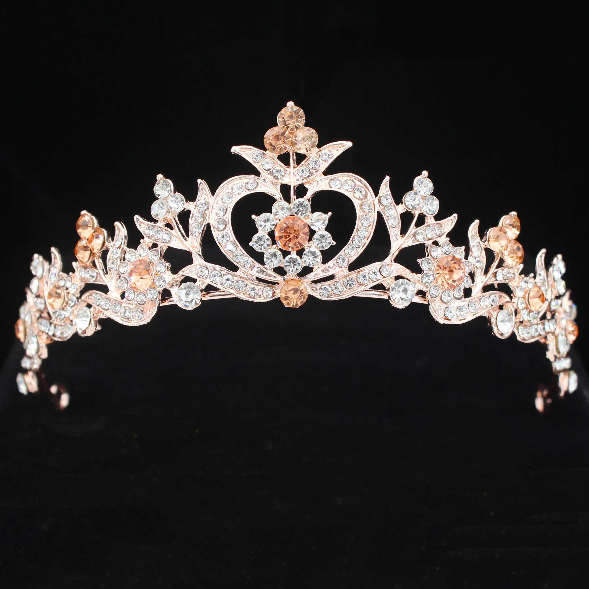 Gorgeous Crystal Bridal Tiara Crown Bride Headbands Women Girl Headpiece Prom Hair Ornaments Wedding Head Jewelry cessories L250928D0UP