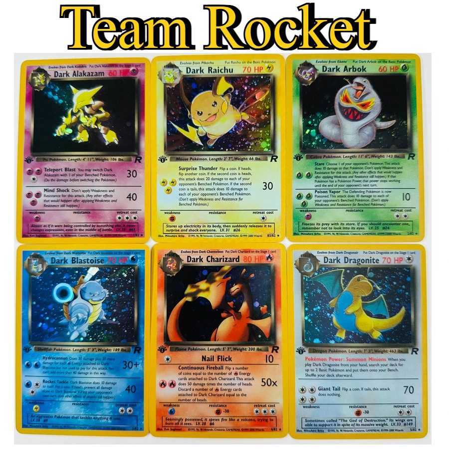 83pcsset Team Rocket Toys Hobbies Hobby Collectibles Game Collection Anime Cards L250928EWA2