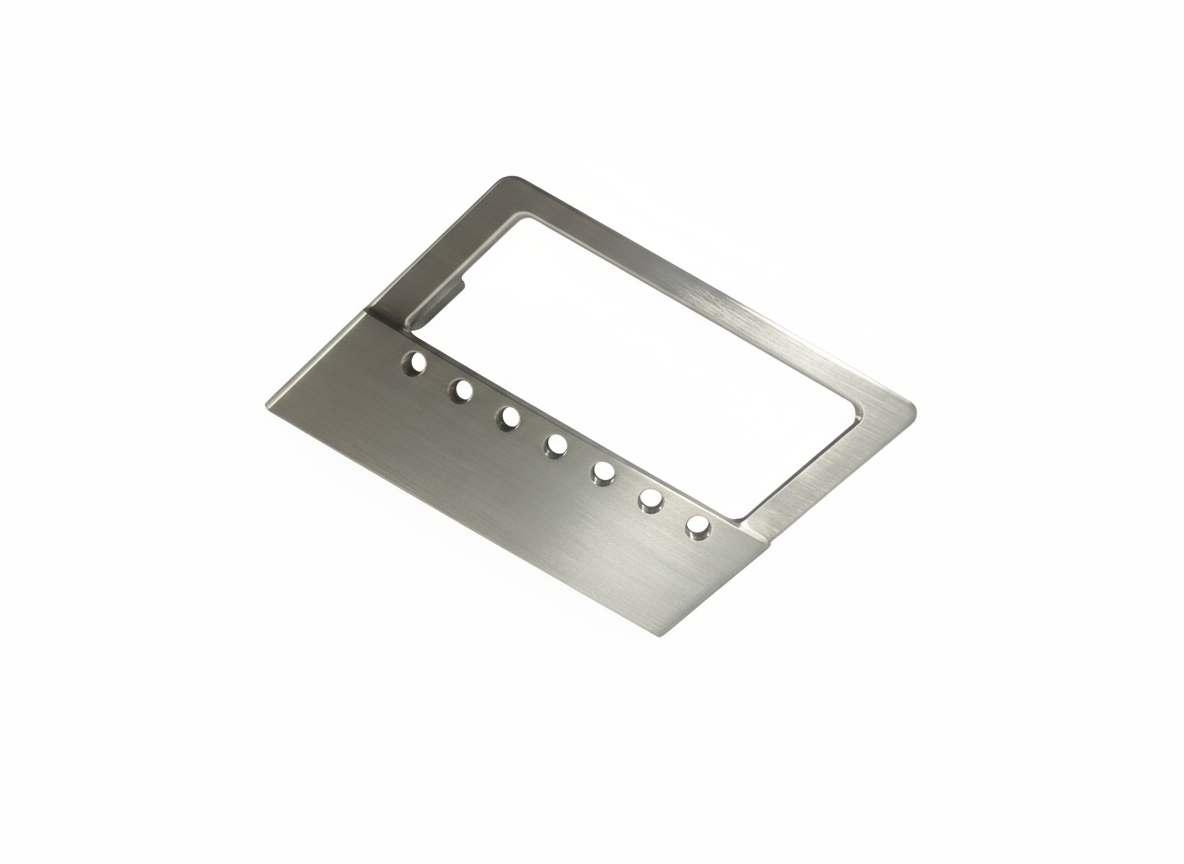 Common Tools Stainless Steel Precision - Machined Mounting Plate with Rectangular Cutout and Multiple Holes H10
