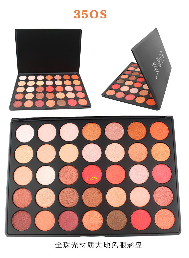 35Color Eyeshadow Palette Shimmer Matte Eyeshadow Palette Multicolor Makeup Palette Fine Powder Overseas Classic Style 231207