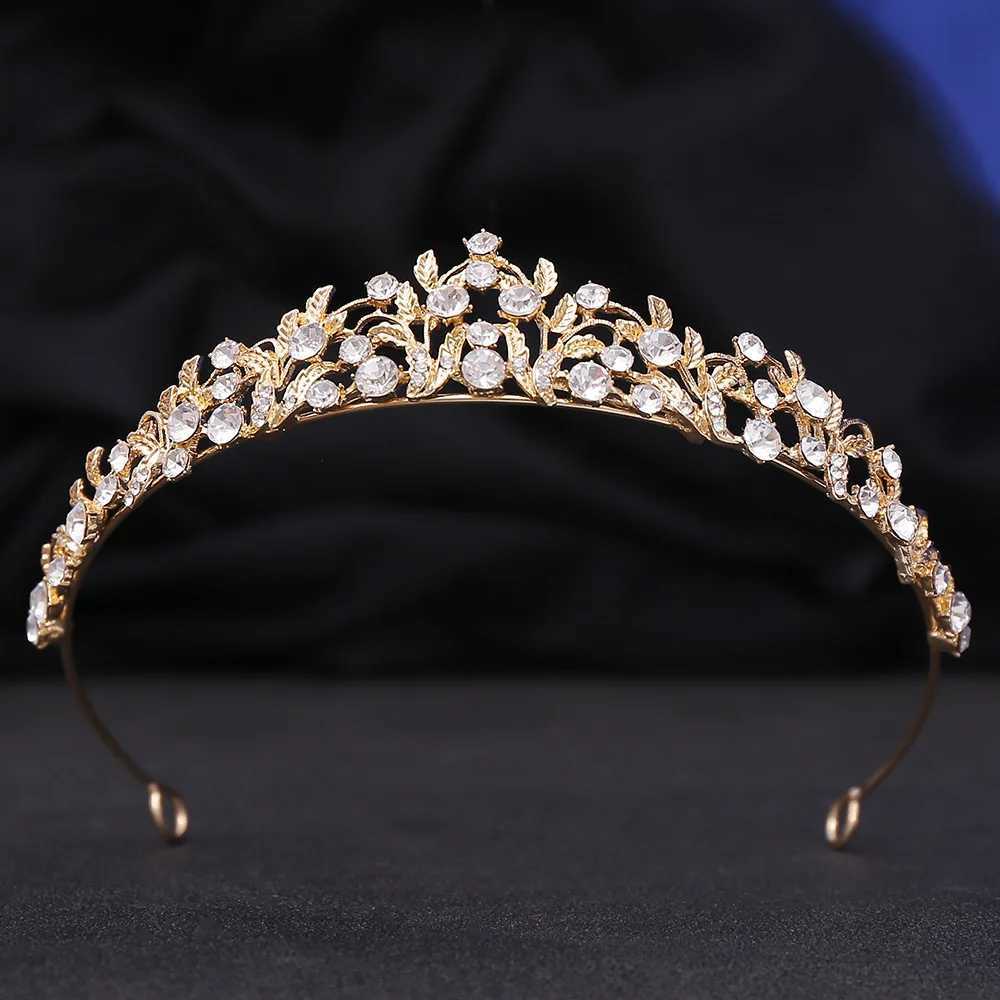 DIEZI Korean Sweet Cute Princess AB Crystal Tiara Crown For Women Girls Wedding Elegant Luxury Birthday Party Hair Dress Jewelry L250928NBOO