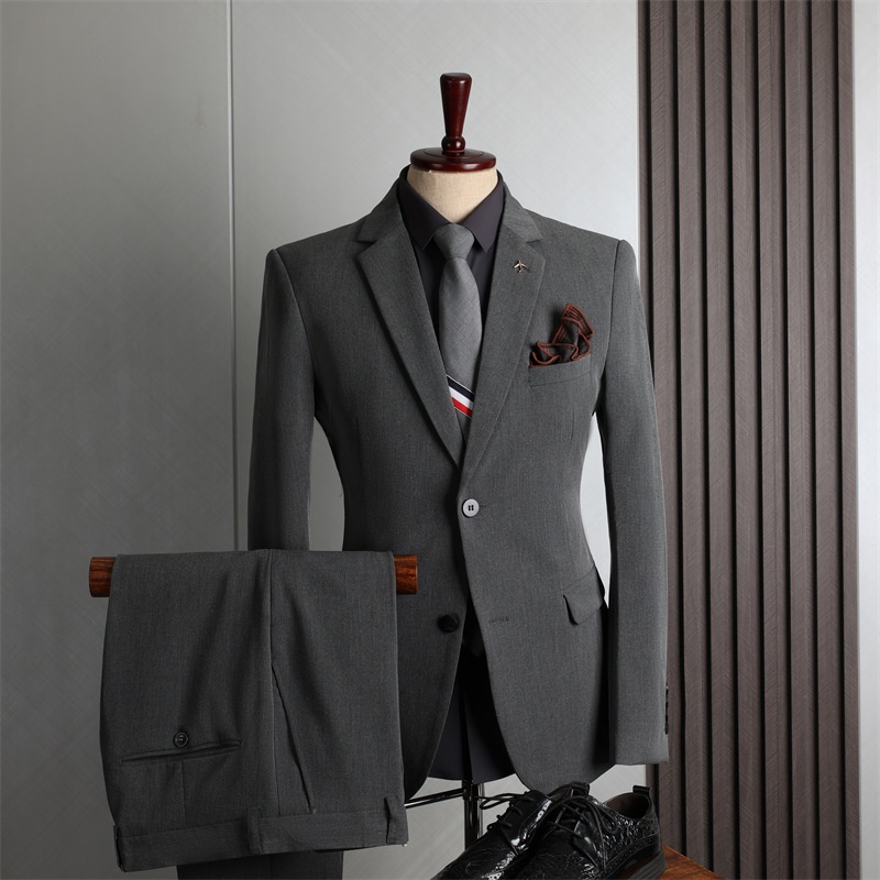 Men's k1670 Suit - Large Size Professional Wear for Groomsmen & Work