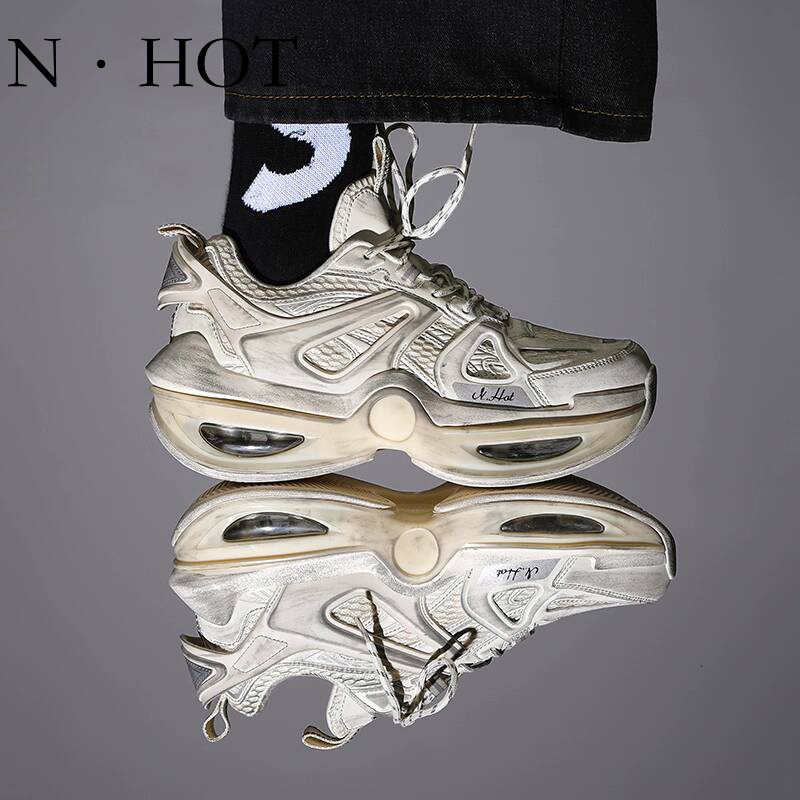 NHOT Designer Luxury Men's Dirty Shoes Breathable Air Cushion Trendy Basketball Shoes Dad Shoes Fashion Outdoor Anti Slip Wear-resistant Sports R
