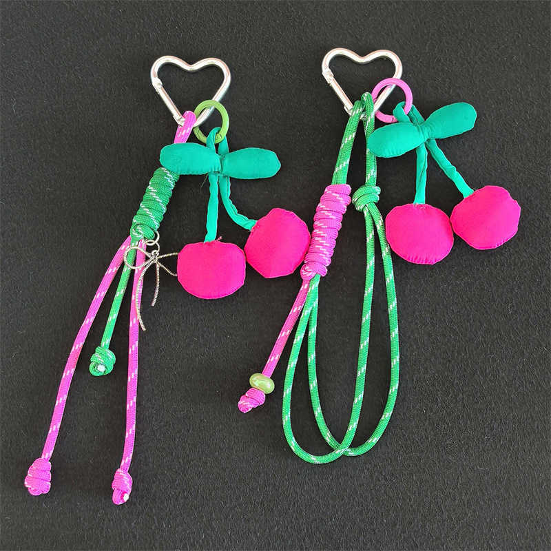 Creative Niche Fruit Fabric Bag Pendant Keychain H250928