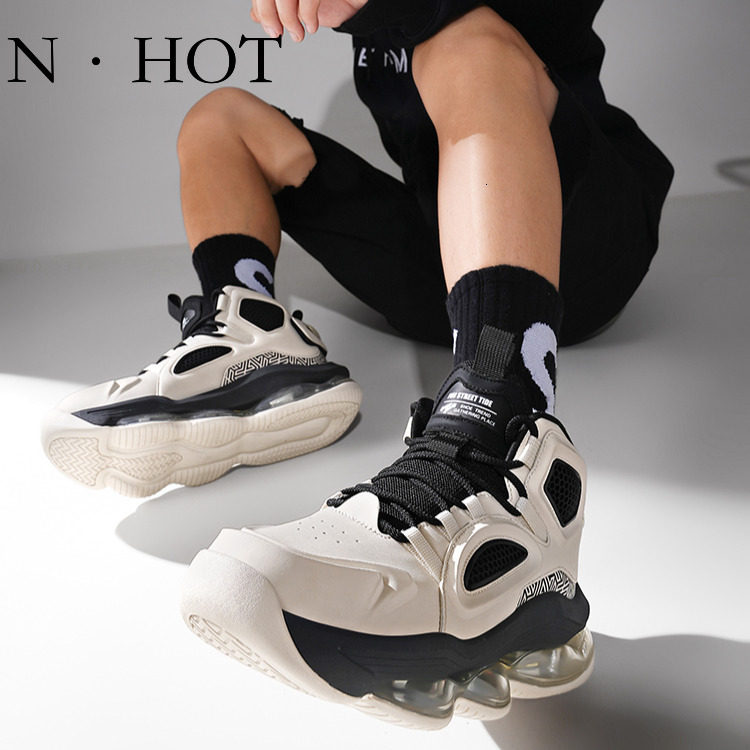 NHOT Designer Luxury Men's Sports Shoes Anti Slip Wear-resistant Shock-absorbing High Top Basketball Shoes Fashion Casual Breathable Air Cushione