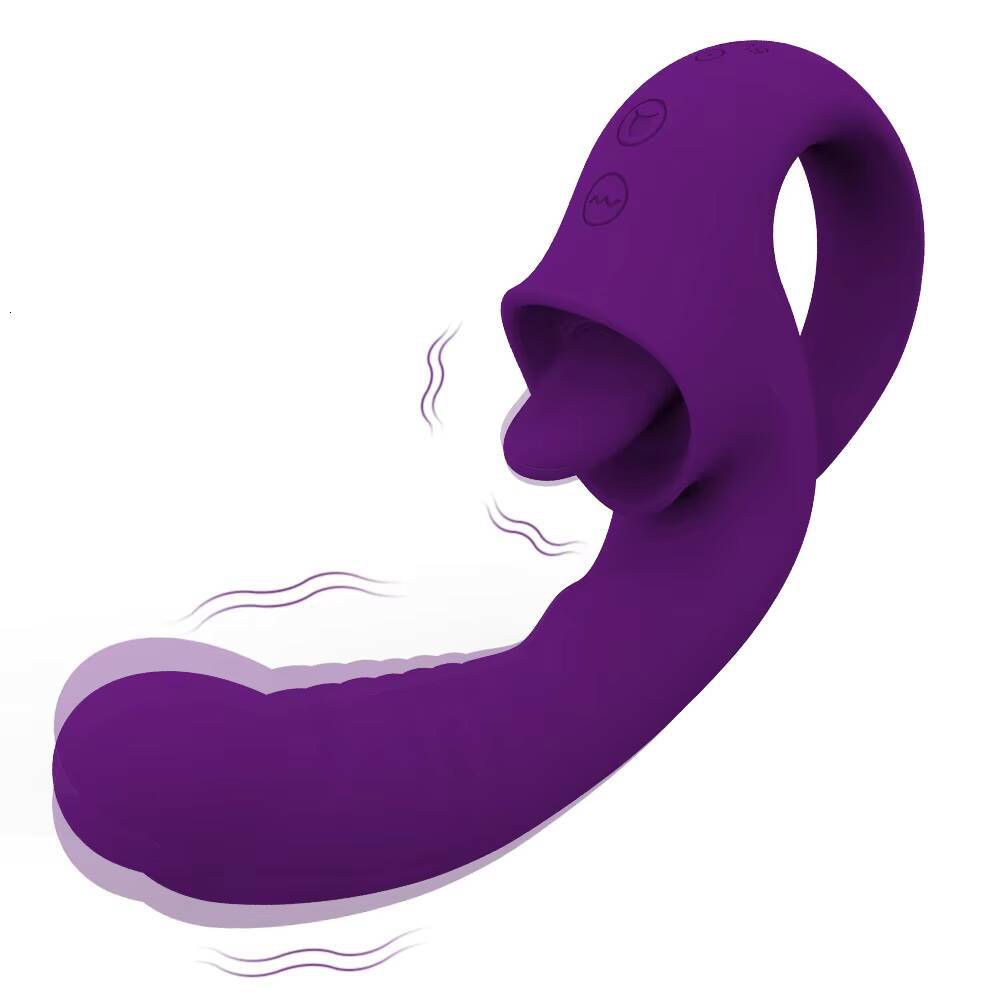 Delove Hotselling Adult Sex Toy Wearable Vibrator Female Vagina Tongue Licker Clitoris Sucker Pleasure Stimulation