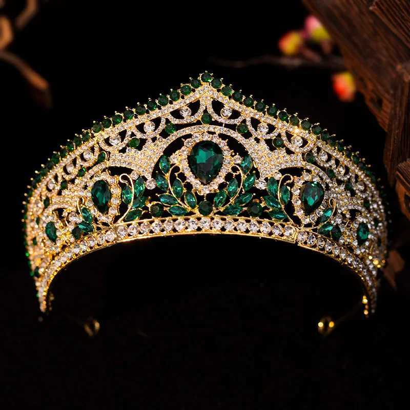 Wedding Crown Gold Silver Color Rhinestone Crystal Diadem Queen Crown Princess Tiaras Bridal Hair Jewelry Party Hair cessories L2509289QLD