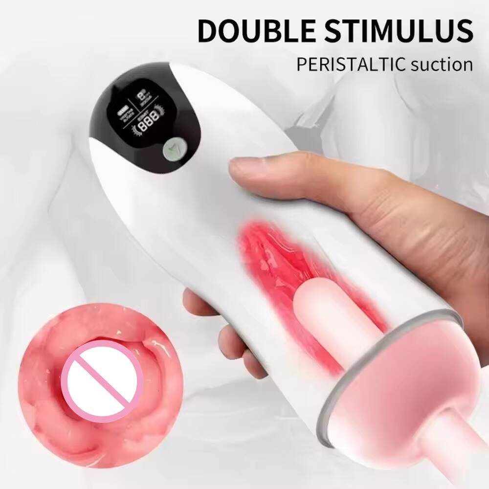 Best Selling Smart Counting Male Sexy Adult Products Machine Sucking Sound Vibrating Masturbation Cup for Men