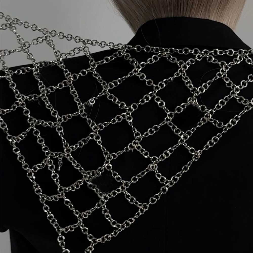 Nightclub Hollow Metal Mesh Hat Headpiece Women Head Decoration 2025 Bohemian Hair Chain Headband Prom Jewelry Gifts L250928ETPR