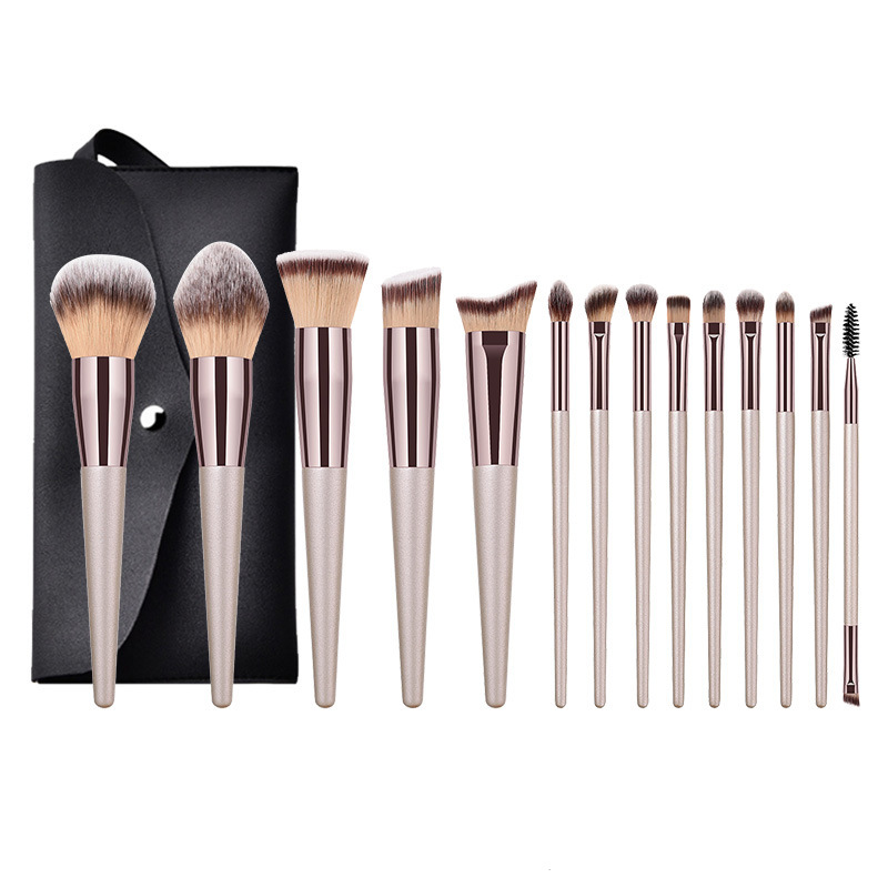 Hot Sale 8/14-Piece Makeup Brush Set: Eyeshadow Brush, Blush Brush, Contour Brush, Full Makeup Brush Collection - Giant Complete Brush Set