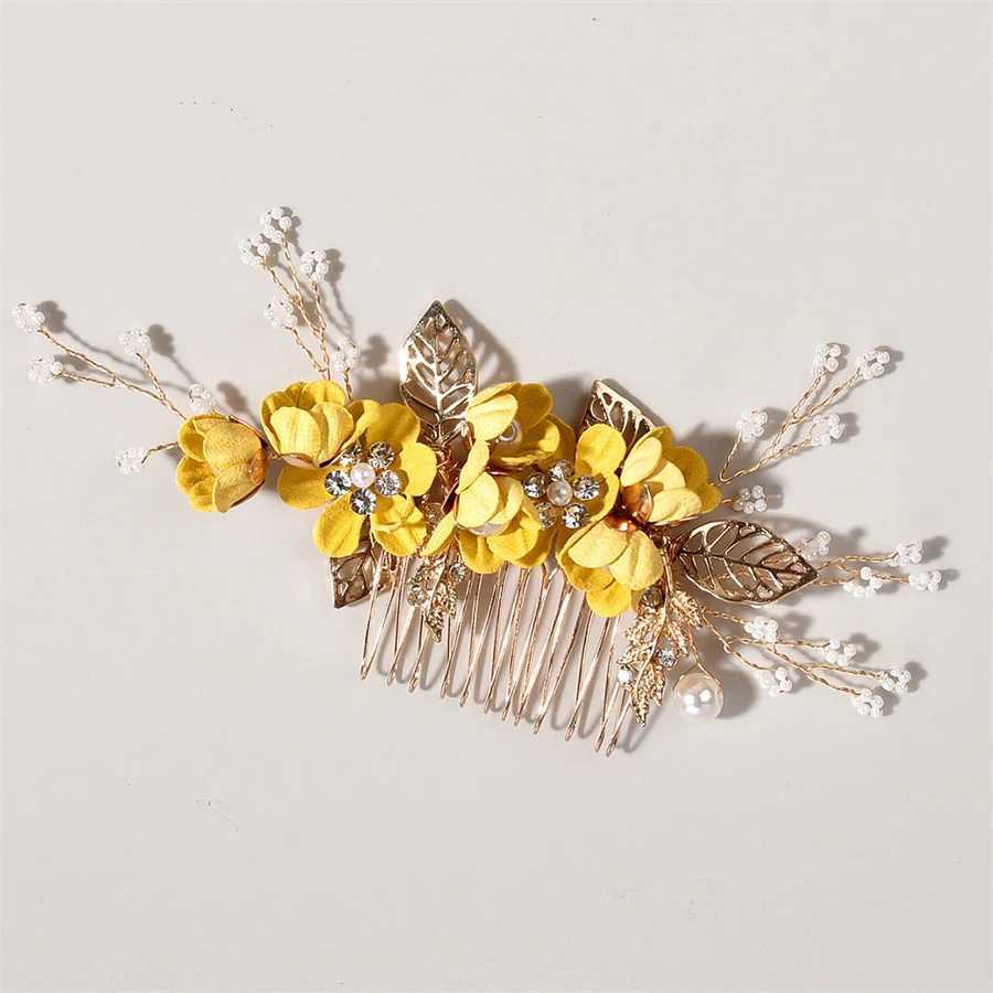 Korean bride wedding headdress Fashion blue purple pink white fresh hair combing womens childrens bridesmaid hair cessories L250928GRLR