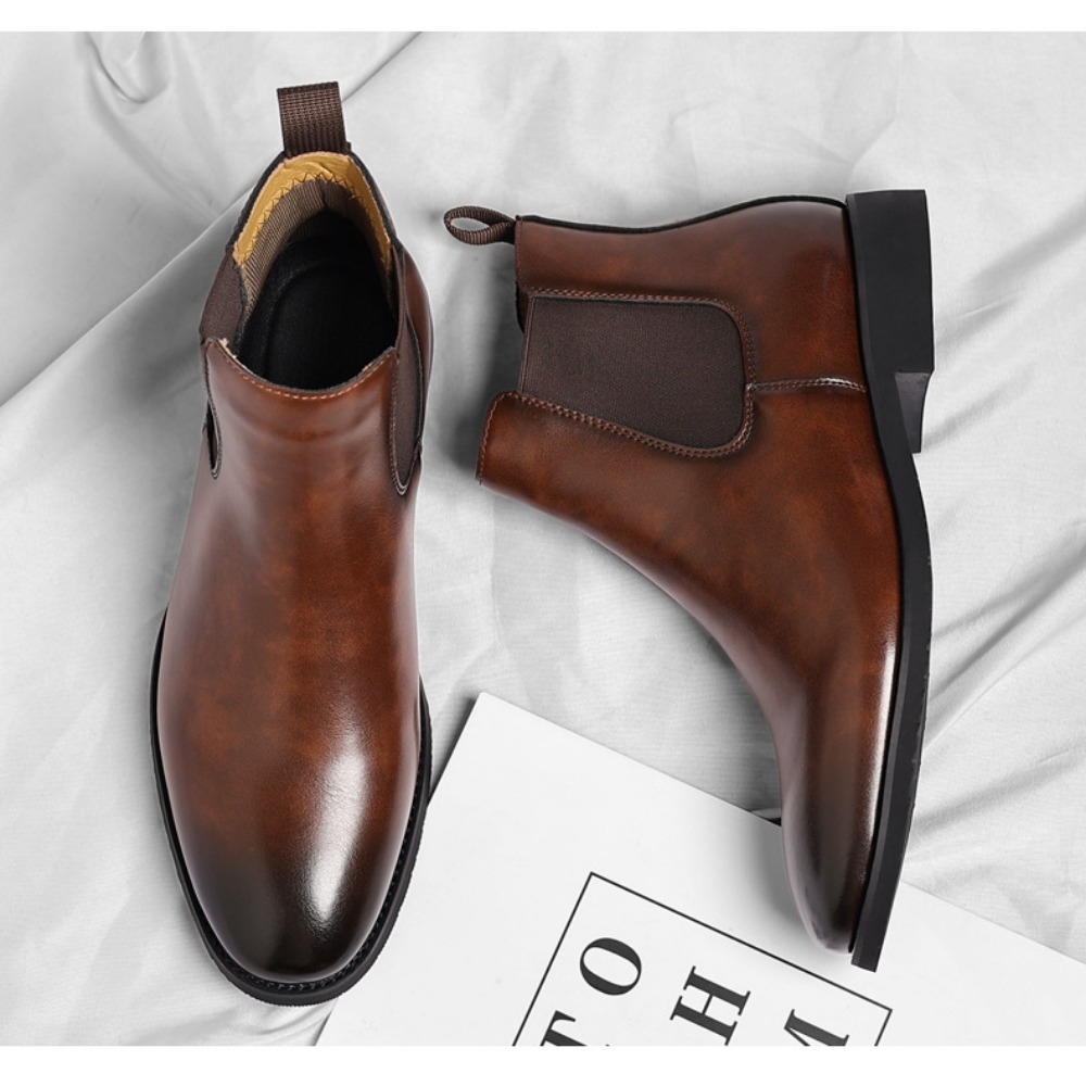 Large Sizes Available: Comfortable and Fashionable Men's Martin Chelsea Footwear
