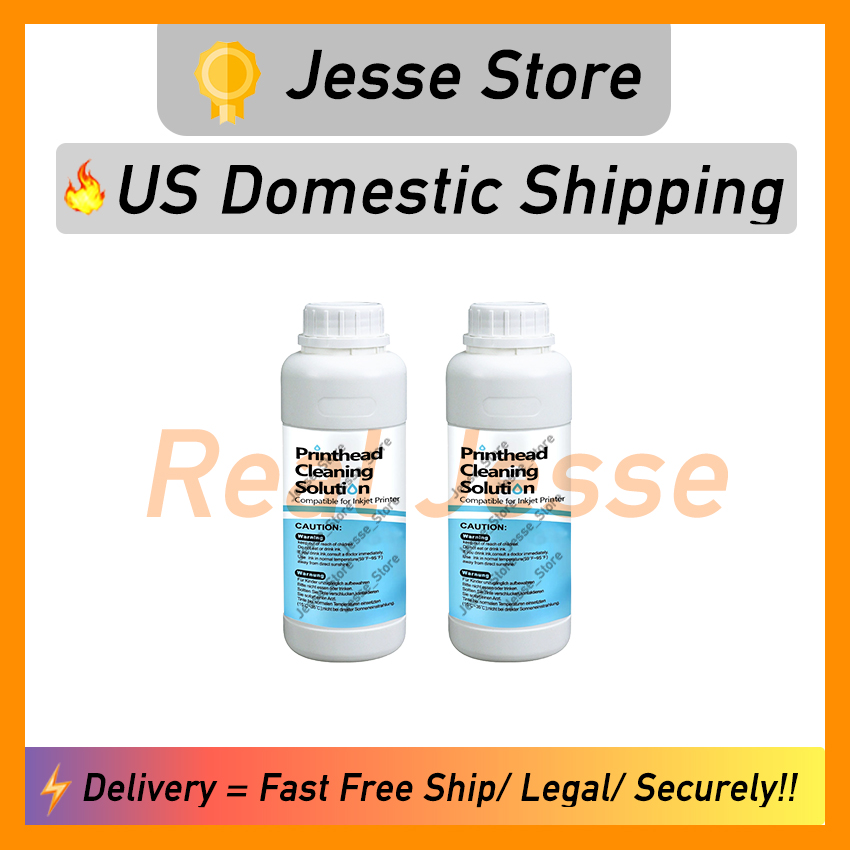 Jesse Store 1000ml Printhead Cleaning Cleaner US Domestic Local Shipping Industrial Use Raw Materials Safe Privacy 100% Pass Customs