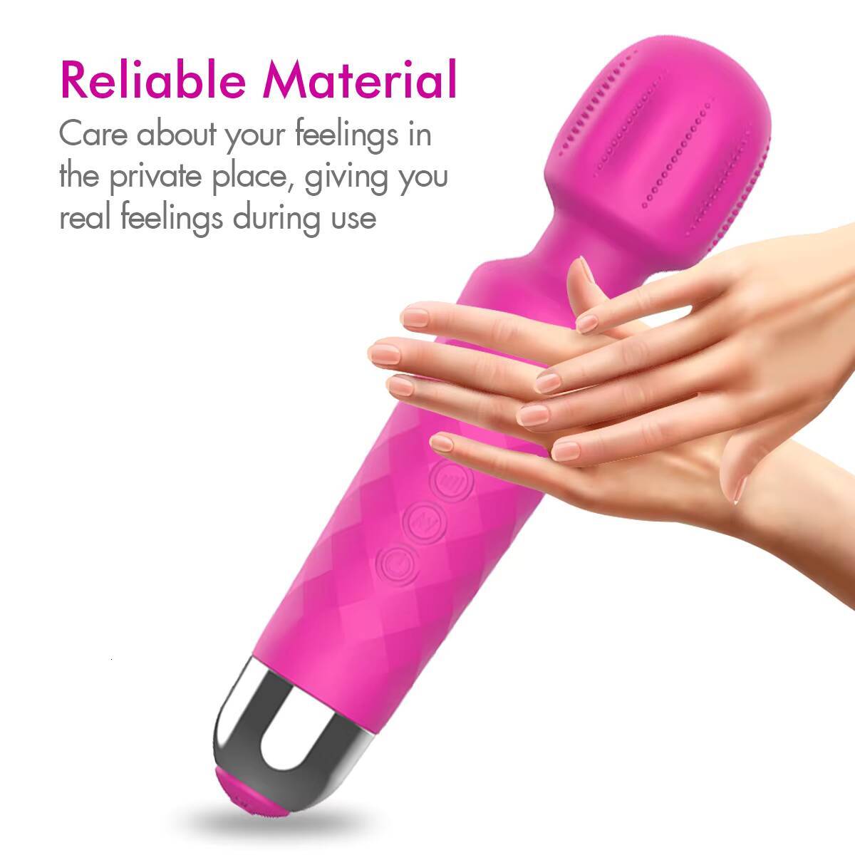 Hot Selling OemOdm Silicone Adult Sex Toys Wand Massager Vibrator Massager Electric Vibration Women Sex Toys