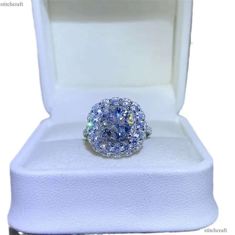 ring, designer VVS1 cut dia experiment D color Moissanite best gift boutique jewelry