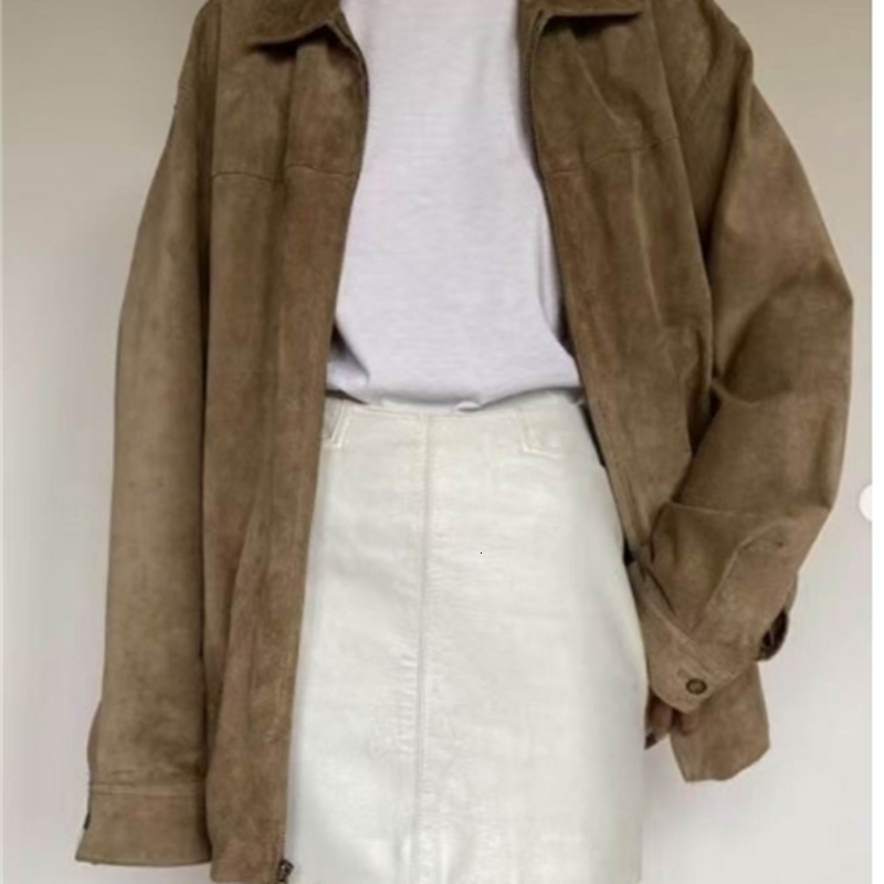 2025 Fall Autumn Winter Women Fashion Suede Basic Jacket Basic Blazer y250917Z