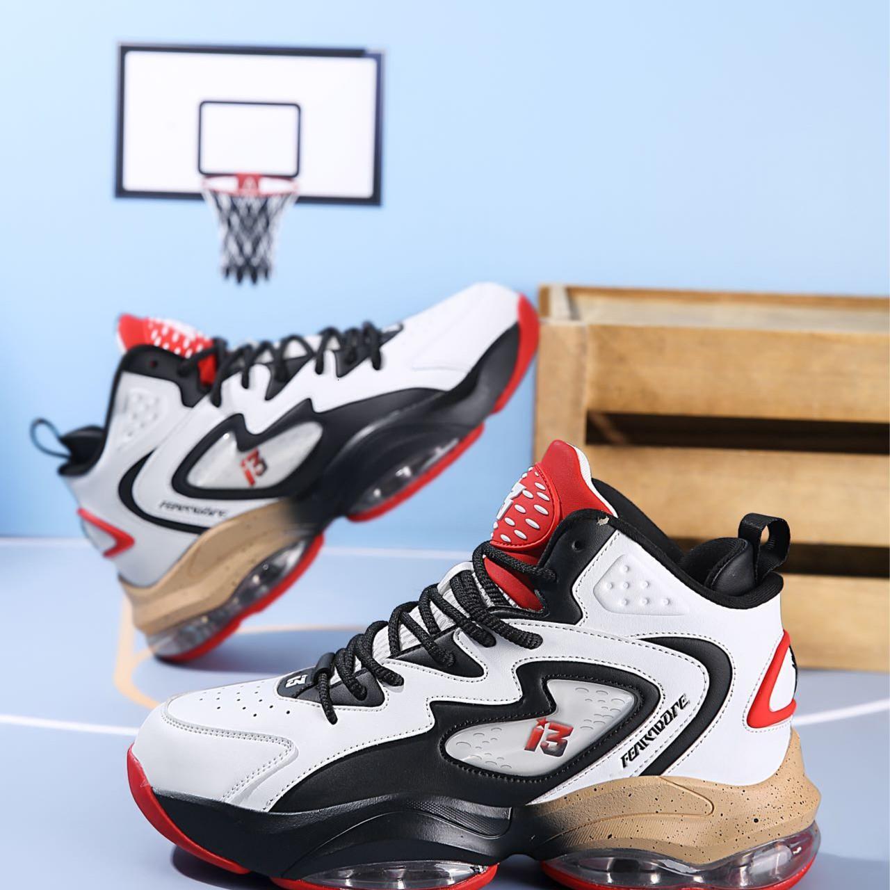 New air-cushioned, shock-absorbing and anti-slip basketball shoes for couples in autumn and winter 2025, lightweight, durable and trendy sports shoes