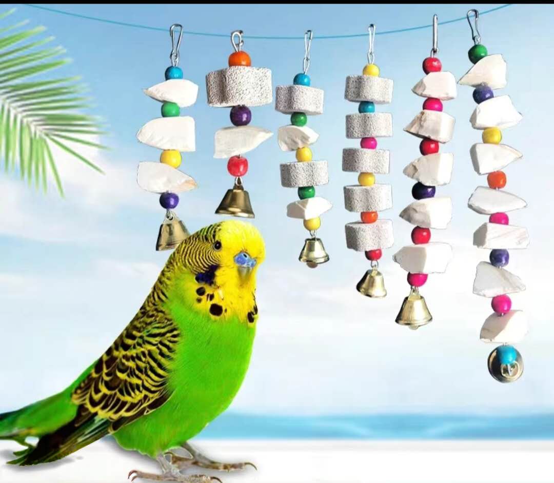 2025 New Bird Chew Toy Parrot Entertainment Blocks Cage for atiel Conure