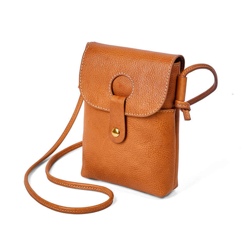 Nasman Top Layer Cowhide Phone 2024 Spring Summer New Elegant Shoulder Crossbody Small Bag